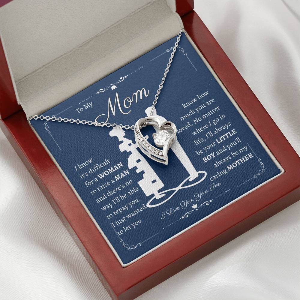 To My Mom Forever Love Necklace- From Son