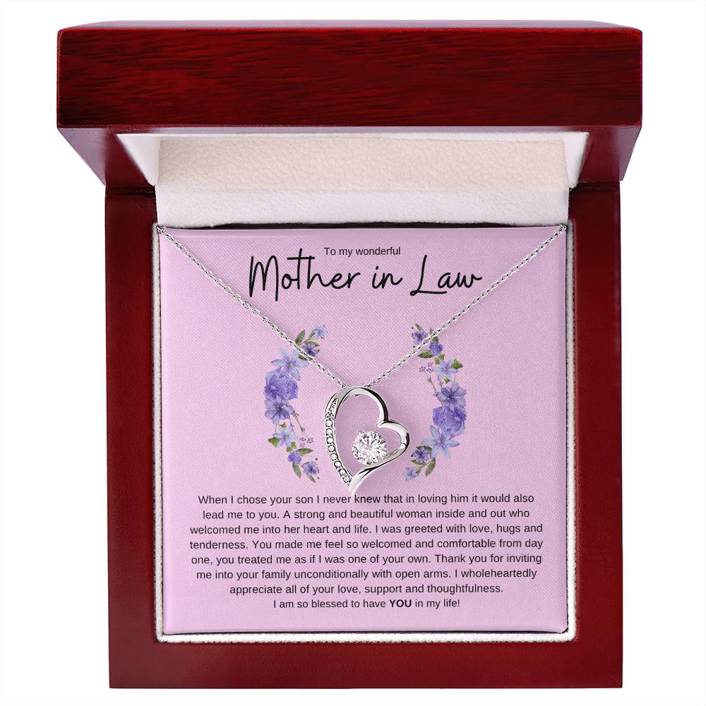 Mother In Law Love Heart Necklace