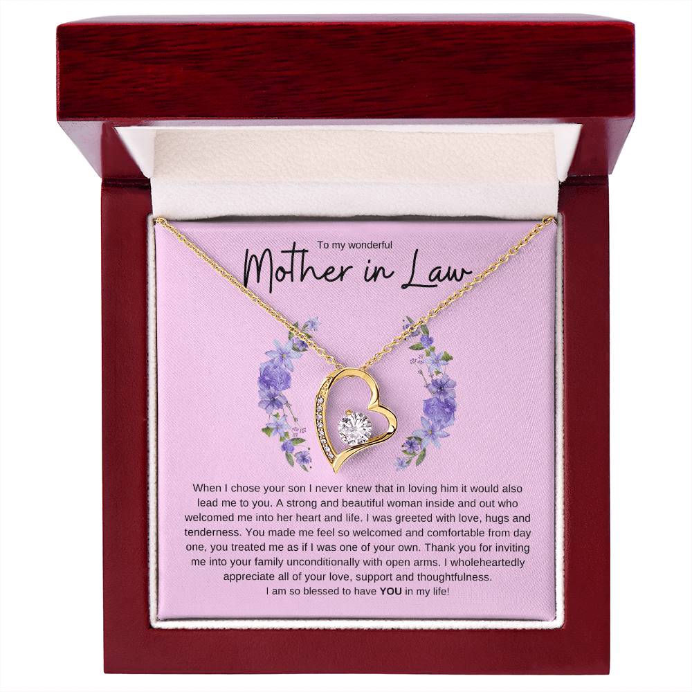 Mother In Law Love Heart Necklace