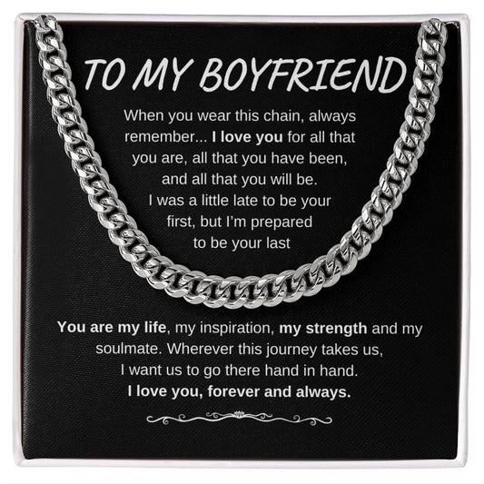 To My Boyfriend Necklace