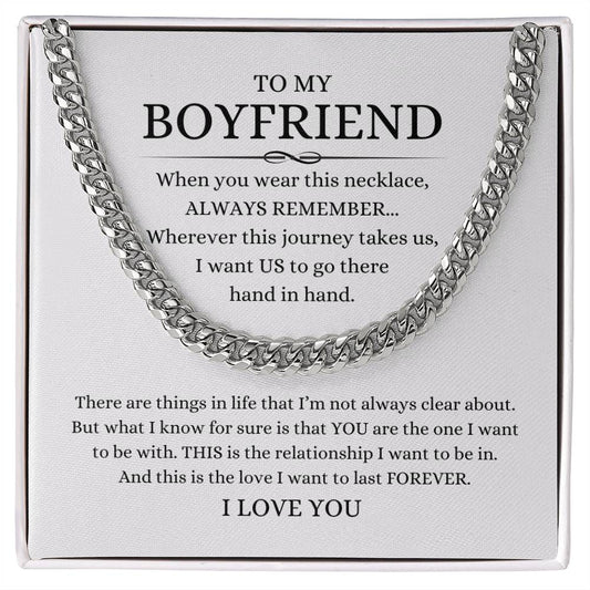 To My Boyfriend Necklace