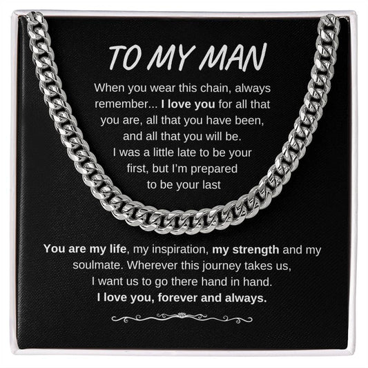 To My Man Necklace