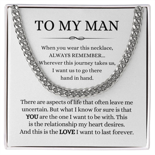 To My Man Necklace