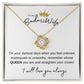 To My Badass Wife Love Knot Necklace