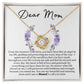 Dear Mom Love Knot Necklace