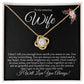 To My Amazing Wife Love Knot Necklace