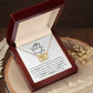 To My Badass Daughter Interlocking Hearts Necklace