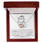 To My Badass Daughter Interlocking Hearts Necklace