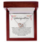 To My Unbiological Mom Interlocking Hearts Necklace