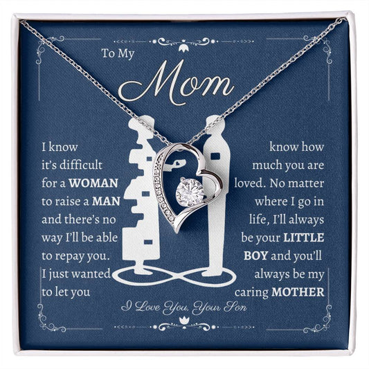 To My Mom Forever Love Necklace- From Son