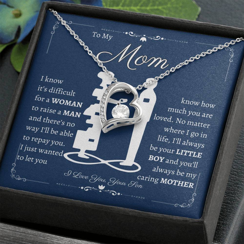 To My Mom Forever Love Necklace- From Son