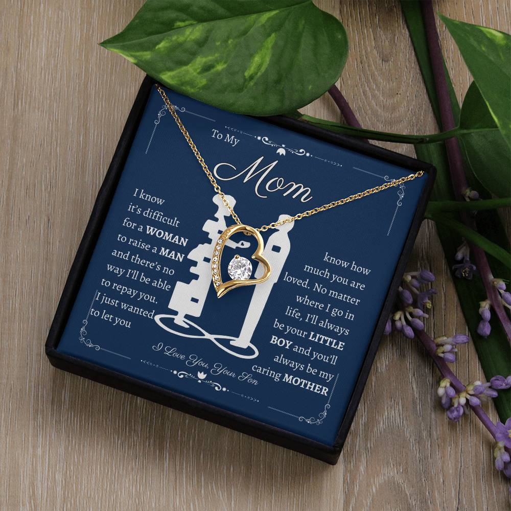 To My Mom Forever Love Necklace- From Son