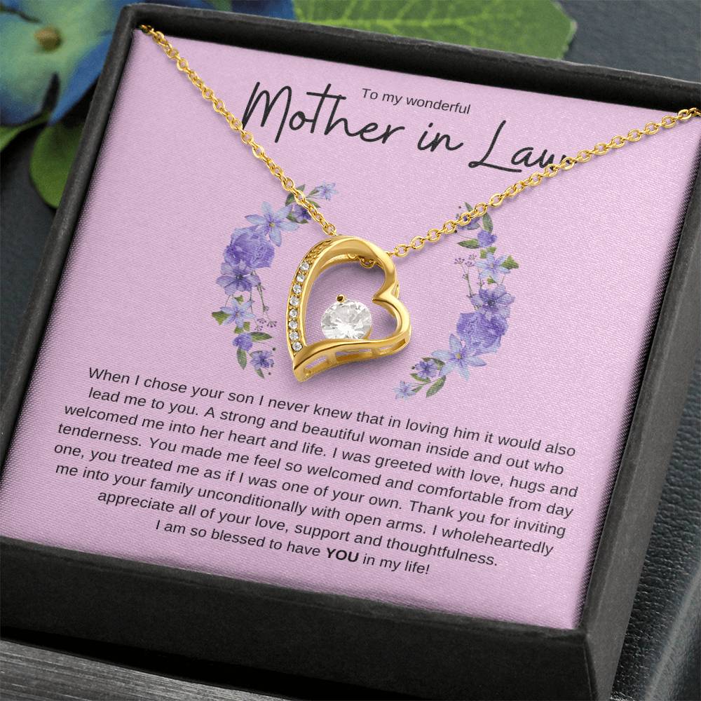 Mother In Law Love Heart Necklace